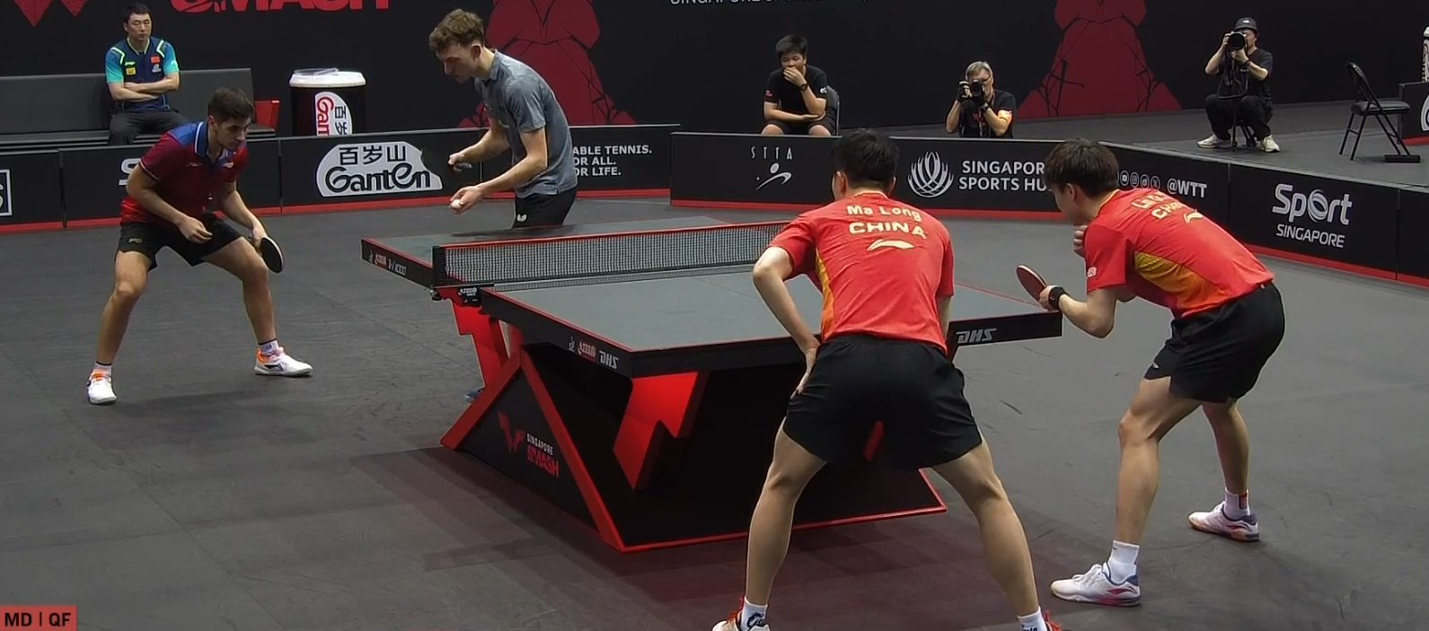 德国乒乓球队绝杀英国乒乓球队，马龙送出助攻